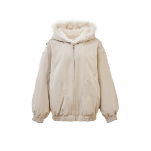 羊皮毛一体连帽皮草外套女冬中长款2025新款鹅绒羽绒服显瘦年轻款