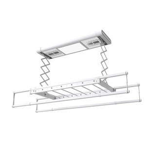 智能电动晾衣架小尺寸阳台遥控升降侧装迷你横向小户型自动晾衣架