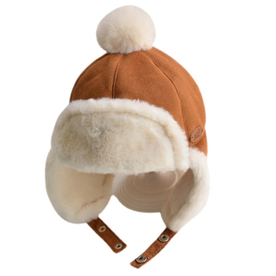 儿童雷锋棉帽子冬季护耳东北防寒保暖婴儿小男孩宝女冬天超好看的