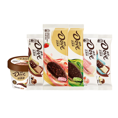 德芙巧克力冰淇淋10支6种口味