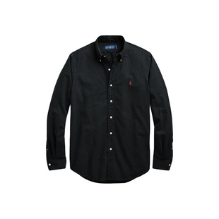 【自营】RALPH LAUREN男士染布牛津纯色长袖纽扣衬衫710716303002