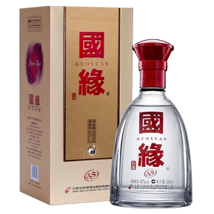 今世缘国缘单开42度550ml白酒幽雅醇厚型纯粮食送礼酒水官方授权