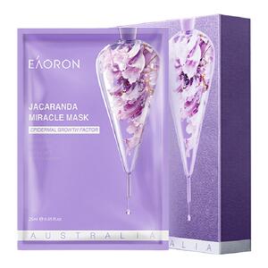 eaoron澳容蓝花楹奇迹面膜1盒亮白修护保湿弹嫩舒缓去红植萃