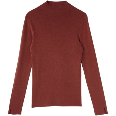 套头半高立领袖口开叉