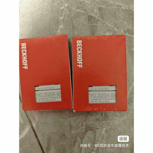 全新倍福KL3204-0018模块，4通道模拟输入带过压保护