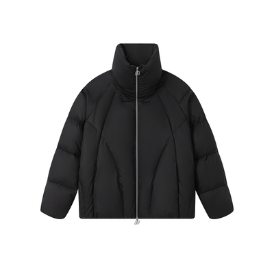 FORNINES防风高领白鸭绒羽绒服男款冬季情侣加厚防寒服立领外套女