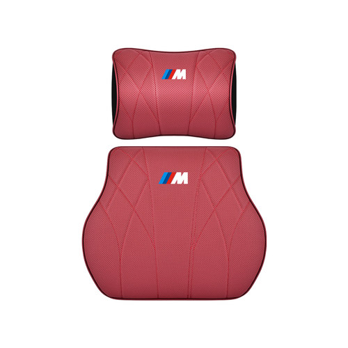 适用于宝马新3系5系头枕腰靠7系X1X3X5护颈头枕汽车靠垫四季通用