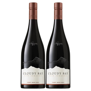 CloudyBay云雾之湾黑品乐红葡萄酒750mL*2组合装新西兰名庄