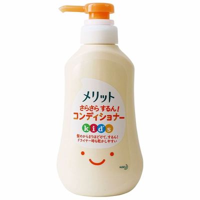 日本花王儿童宝宝无硅油泡沫型洗发水天然植物桃子味护发素补充装