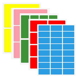 彩虹贴纸作业分类彩色标签贴纸名字贴班级教师必备班主任管理神器收作业本记号图书上课好物分组标识贴