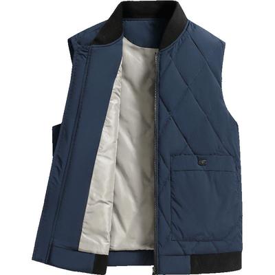 雪中飞棒球领羽绒马甲