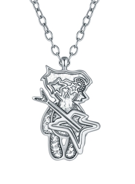 tokokkino 2025年新款小众设计摇滚小熊项链长项链百搭锁骨链女