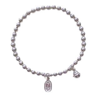 清冷感s999足银小银珠豆豆纯银铃铛细手链小众设计简约精致手串女