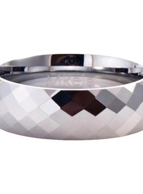 梦克拉钨金戒指几何简约不磨损