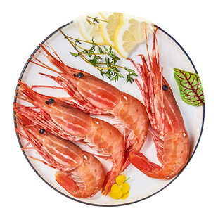 加拿大进口牡丹虾1KG大号 M-J号 斑点虾日料海鲜水产