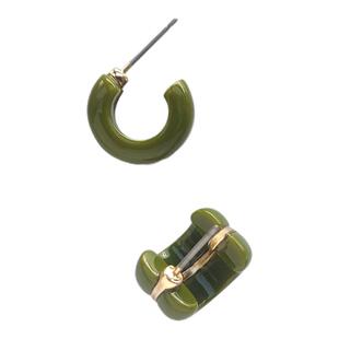 秋冬高级感精巧C字型耳圈耳环 欧美ins冷淡风个性气质耳钉耳饰品