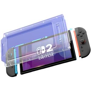 极想任天堂Switch2钢化膜NS2代高清高透防爆抗指纹贴膜神器无尘仓