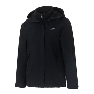 斯凯奇外套女款春季2026新款黑色三合一冲锋式上衣运动夹克登山服