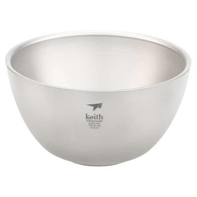 纯钛双层饭碗隔热钛碗汤碗餐具