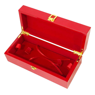 黄金凤钗首饰盒结婚五金盒嫁妆彩礼三金项链龙凤手镯盒订婚礼品盒
