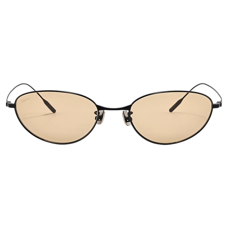 Fakeme 中国限定钛金属椭圆镜框防晒个性防紫外线墨镜小狐狸Fade