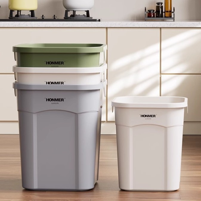 定制2025加大容量卫生间客厅家用大专用垃圾桶方形收纳厨房桶号