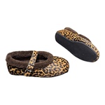 豹纹色马毛加绒玛丽珍鞋单鞋女2025冬款洋气百搭显瘦保暖豆豆鞋女