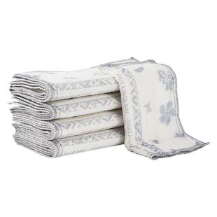 棉纱印花抹布加厚不易掉毛不易沾油洗碗布家用厨房专用清洁毛巾