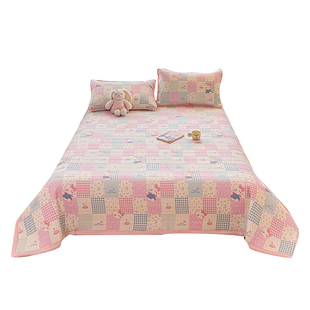 夏季床盖三件套a类母婴级榻榻米床铺盖2026新款儿童隔脏床单炕盖