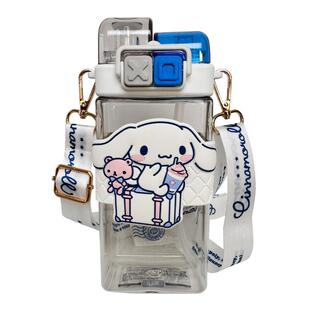 三丽鸥库洛米儿童水杯上学专用女孩小学生可爱玉桂狗双饮吸管杯子