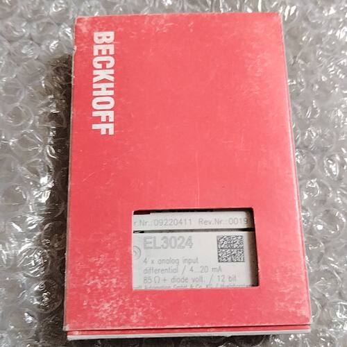 询价倍福BECKHOFF EL3024模块，4路模拟量输入，4-