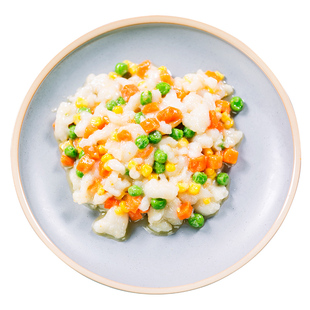 盘点美味松仁鱼糜粒家用鱼米加热半成品家宴菜年夜美食方便快手菜