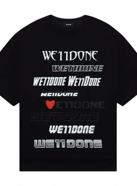 男女短袖WE11DONElogo