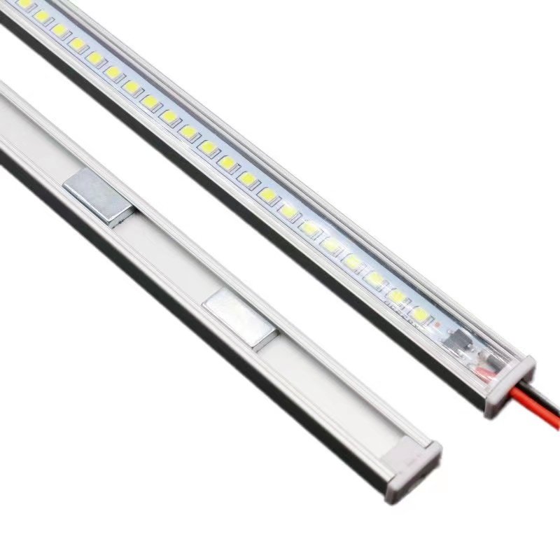 led磁铁款220v硬灯条  超市货架展柜吸铁石自吸式明装线条灯