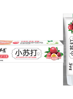 180g水果味小苏打牙膏薄荷味清新口气清洁口腔亮白牙齿护龈去牙黄