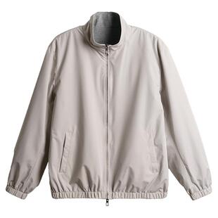 爸爸春装双面穿防水夹克男中老年人宽松休闲外套老人爷爷春秋衣服