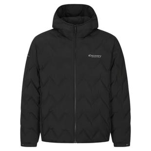 Discovery探索户外鹅绒羽绒服绗缝连帽防寒服保暖外套男25冬新款