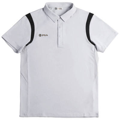 PGA高尔夫男士短袖透气速干抗菌