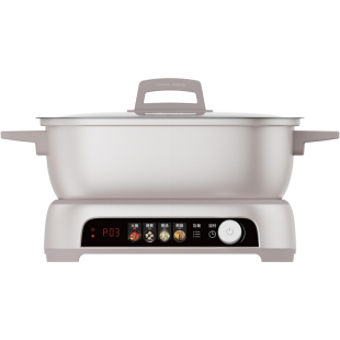 美的IH秒涮电火锅家用分体式炒煎一体多功能电热锅电磁炉电炒锅