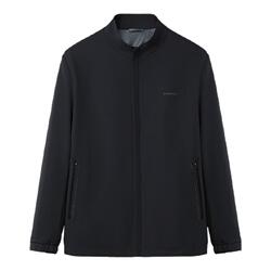 海澜之家字母印花弹力立领夹克男