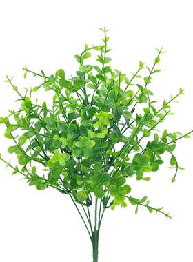 小绿草花仿真花束草插花塑料花