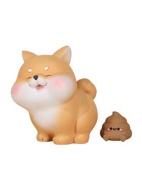 宝贝故事小柴嗯嗯柴犬解压摆件