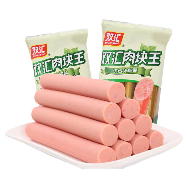 双汇袋装肉块王320克火腿肠
