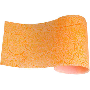 手工纹羊皮纸PVC镂空雕花吊顶灯箱片透光膜橘黄色花格灯罩材料