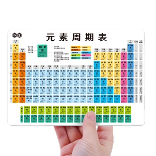 注音版元素周期表初中化学元素周期表卡片带拼音化学方程式大全