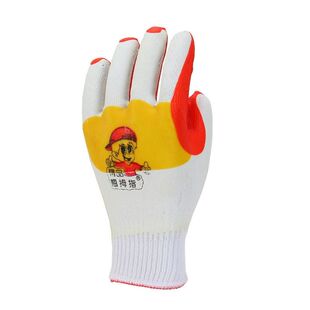 正品翘拇指胶片劳保手套防护橡胶防割加厚耐磨胶工地钢筋工搬砖