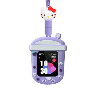 适用小米米兔6C/5C/4C/U1/C7A挂脖吊坠保护套360/W901/WA10/8X/9X9儿童电话手表小寻卡通防摔挂绳表壳配件