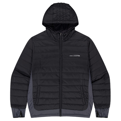 HDEX 25冬季新款轻量保暖外套拼色排骨条夹棉夹克韩国代购