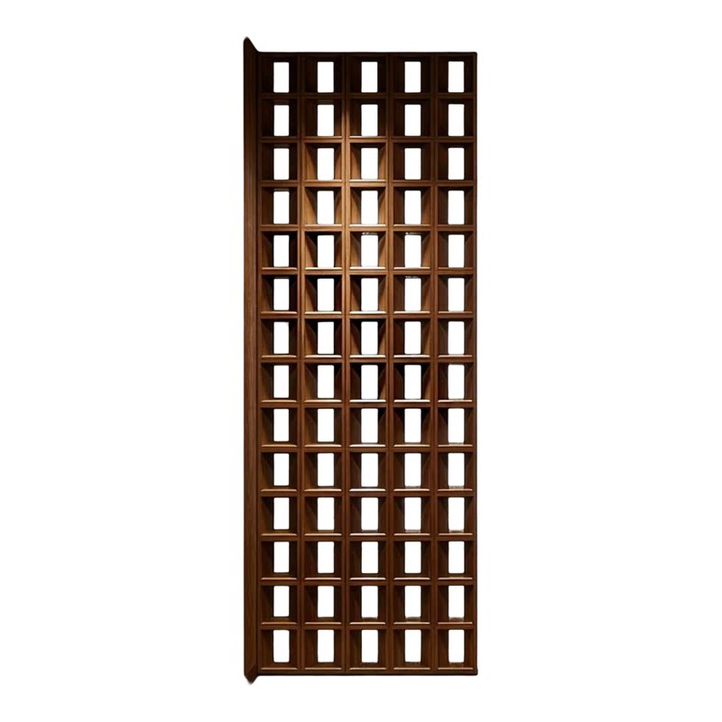 屏风定制移动方格木玄关分隔