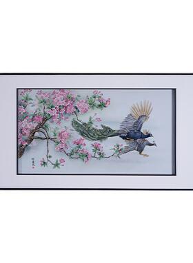 夫己手绘《雀》壁画新中式手工瓷